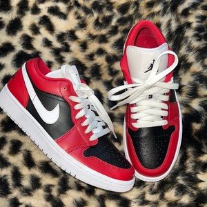 Red, Black & White Jordan dunks